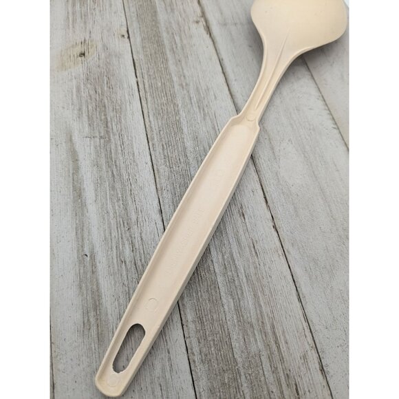 Ekco Solid Serving Spoon Almond Nylon Plastic 11" Vintage - Picture 6 of 8